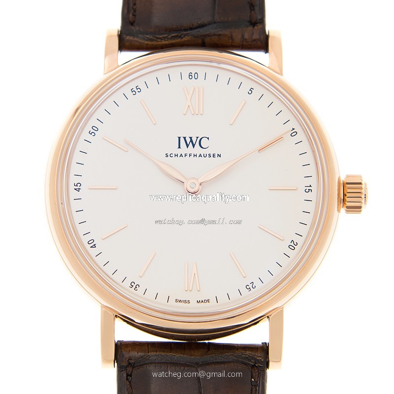 IWC PORTOFINO IW511102 Manual Wind 18kt Rose Gold White