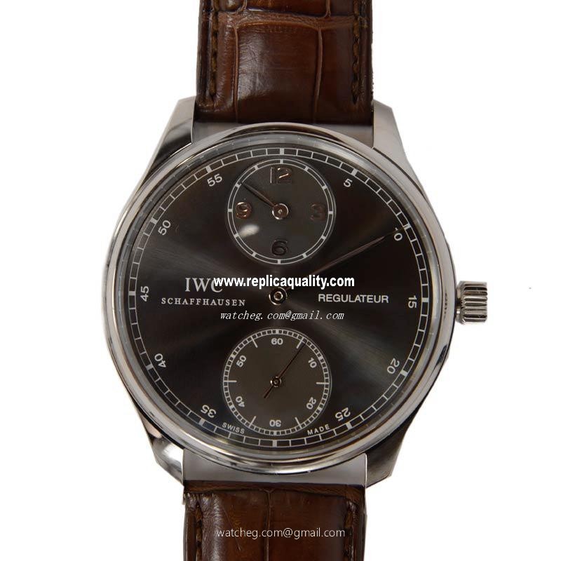 IWC PORTUGUESE IW544404 Manual Wind 18kt White Gold Dark grey