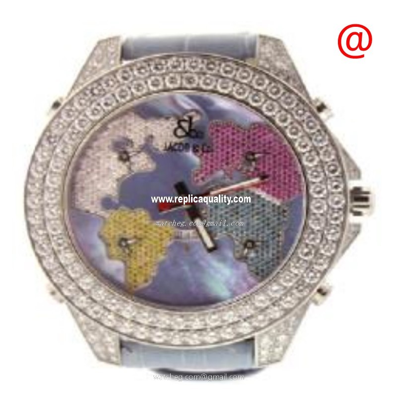 Jacob & Co JC47JDC Quartz Stainless Steel & Diamonds Blue