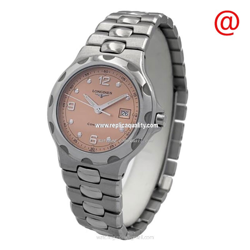 Longines CONQUEST L1.505.4.06.6 Quartz Stainless Steel Light Brown
