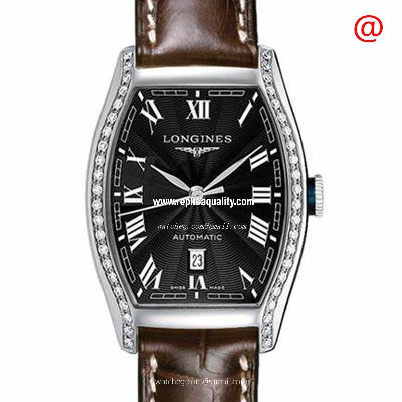 Longines EVIDENZA L2.142.0.50.2 Automatic Stainless Steel & Diamonds Black