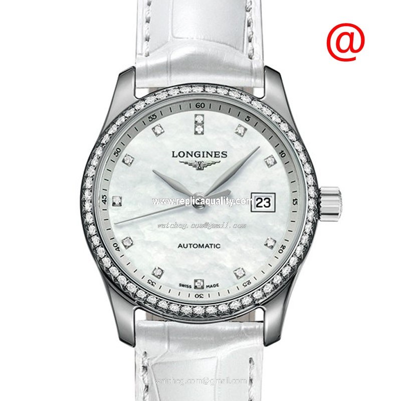 Longines MASTER L2.257.0.87.2 Automatic Stainless Steel & Diamonds White
