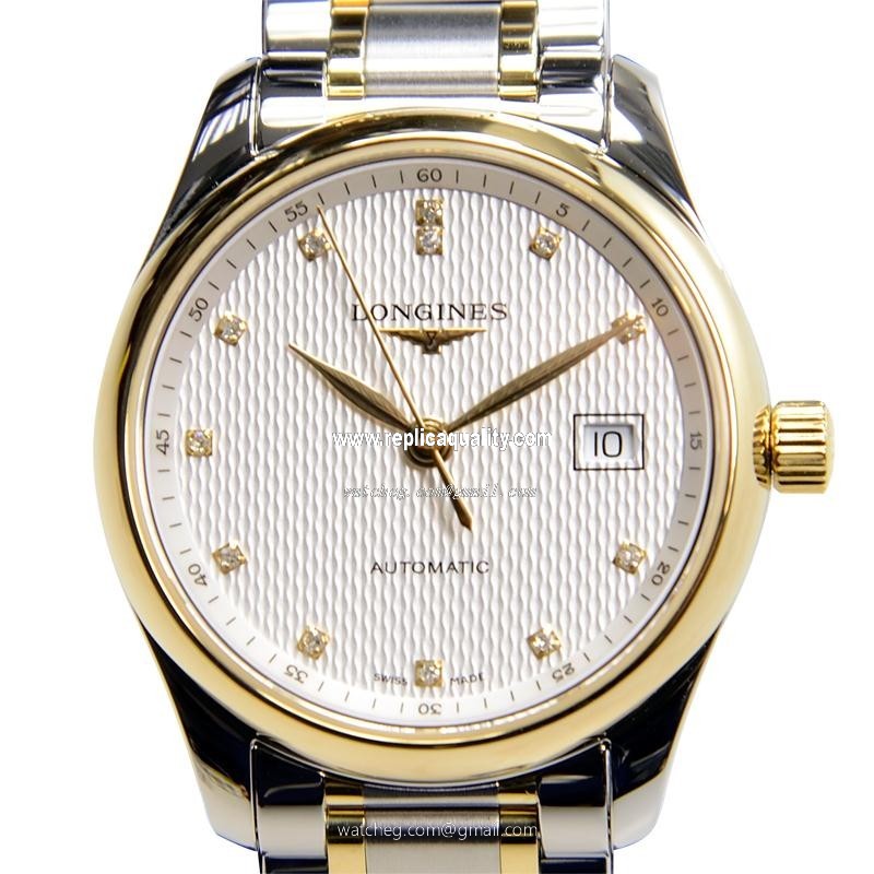 Longines MASTER L2.257.5.77.7 Automatic 18kt Gold & Steel White