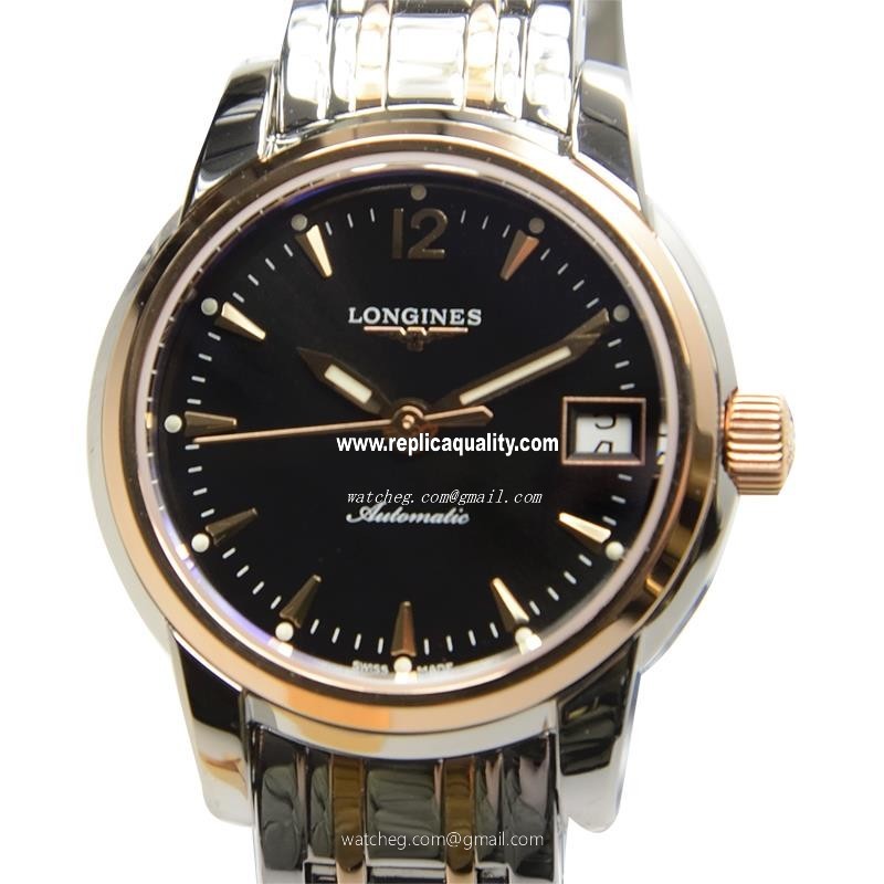 Longines SAINT IMIER L2.263.5.52.7 Automatic 18kt Rose Gold & Steel Black
