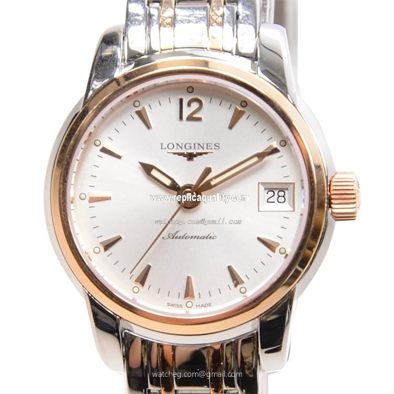 Longines SAINT IMIER L2.263.5.72.7 Automatic 18kt Rose Gold & Steel Silver