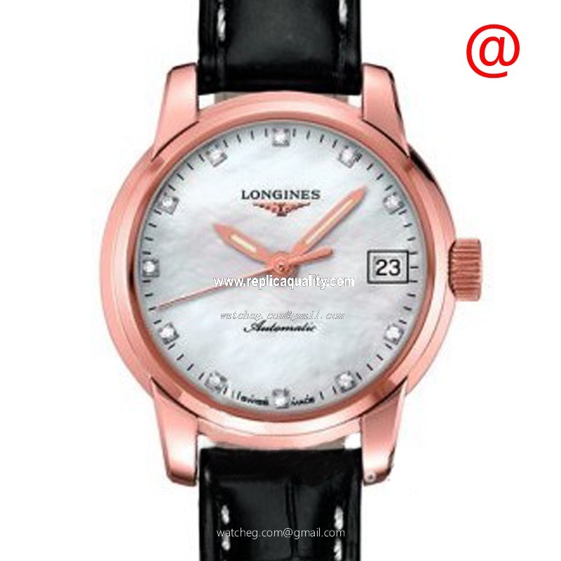 Longines SAINT IMIER L2.263.8.88.3 Automatic 18kt Rose Gold Silver