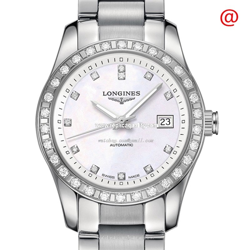 Longines CONQUEST CLASSIC L2.285.0.87.6 Automatic Stainless Steel & Diamonds White