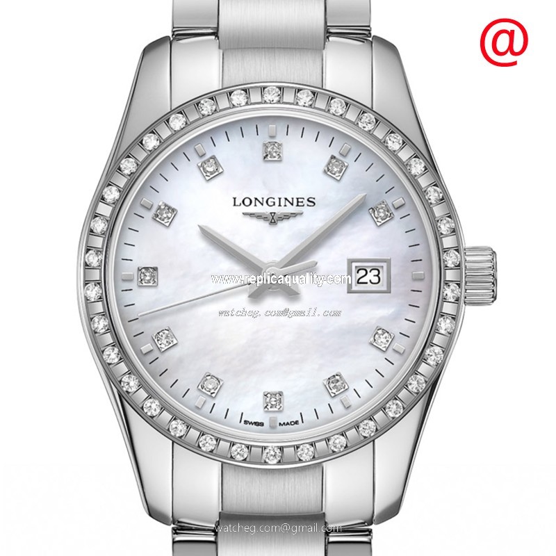 Longines CONQUEST CLASSIC L2.286.0.87.6 Quartz Stainless Steel & Diamonds White