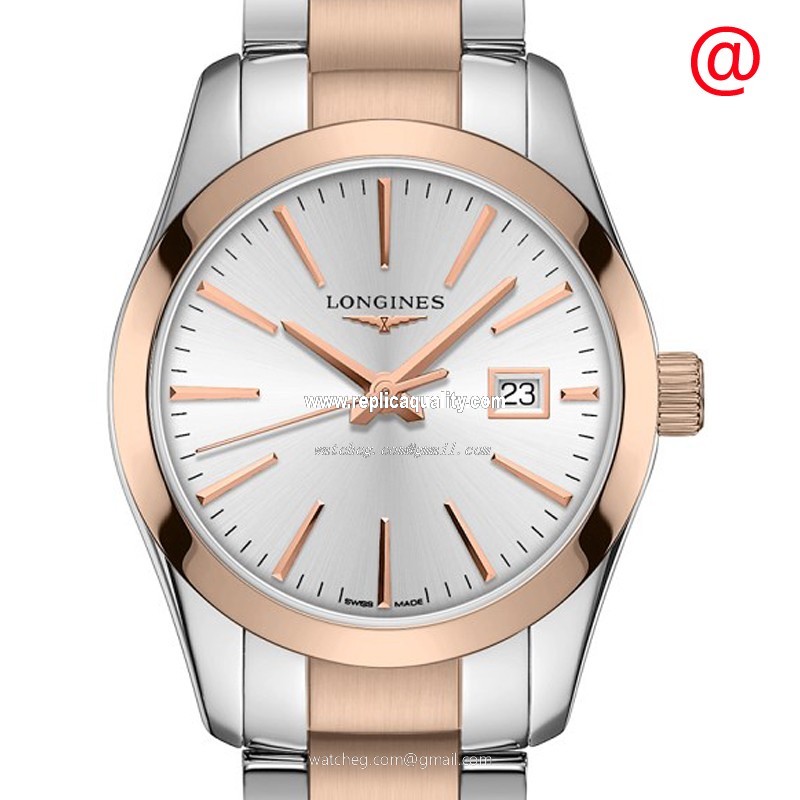 Longines CONQUEST CLASSIC L2.286.3.72.7 Quartz Gold-Plated & Stainless Steel Silver