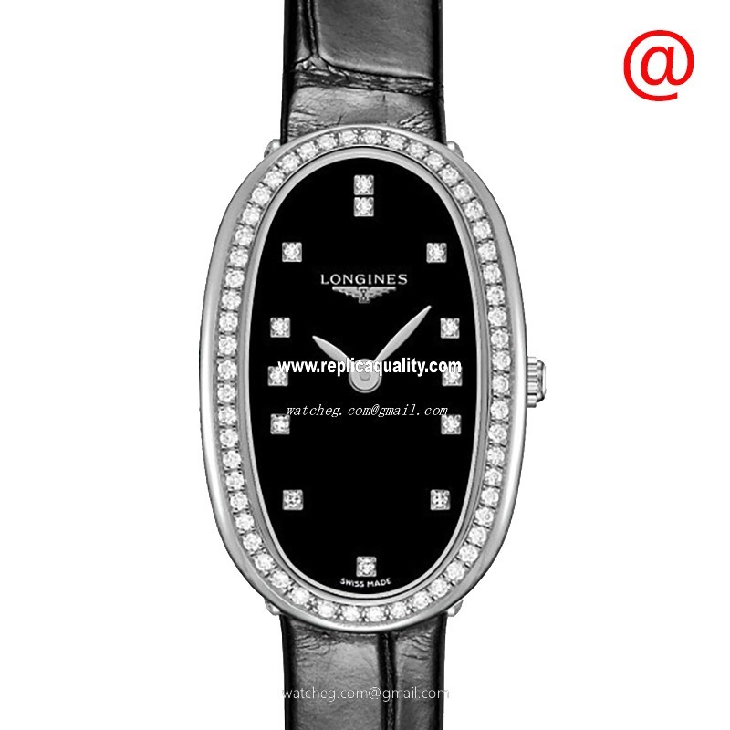 Longines SYMPHONETTE L2.305.0.57.0 Quartz Stainless Steel & Diamonds Black