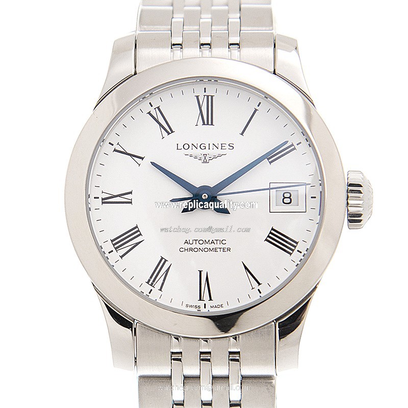 Longines RECORD L2.320.4.11.6 Automatic Stainless Steel White