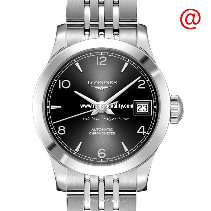 Longines RECORD L2.320.4.56.6 Automatic Stainless Steel Black