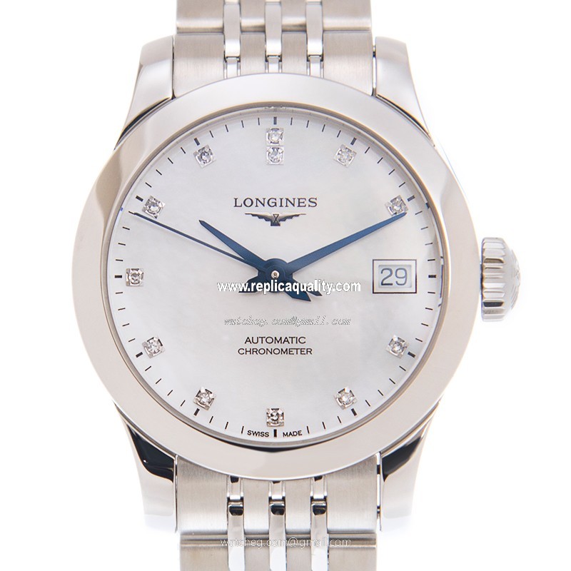 Longines RECORD L2.320.4.87.6 Automatic Stainless Steel White