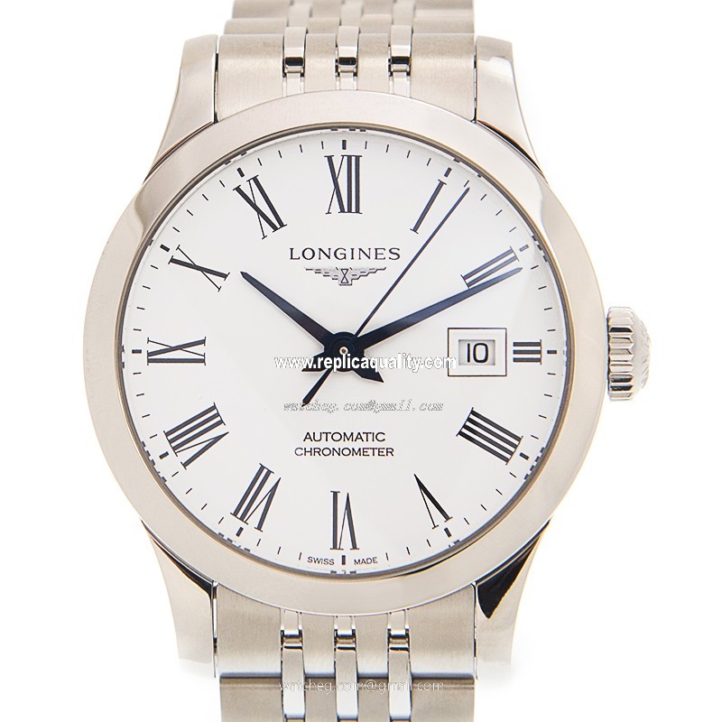 Longines RECORD L2.321.4.11.6 Automatic Stainless Steel White