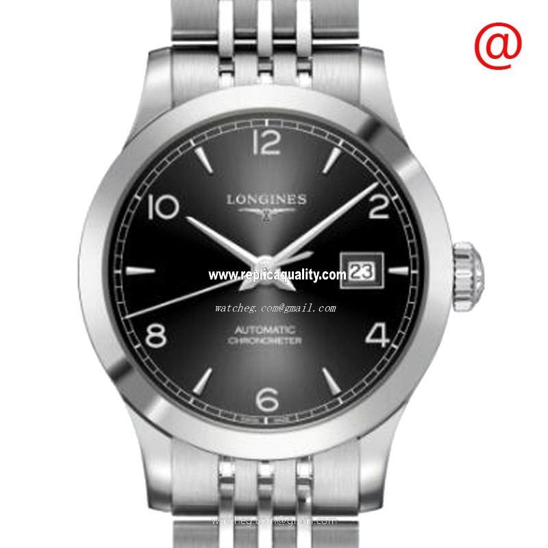 Longines RECORD L2.321.4.56.6 Automatic Stainless Steel Black