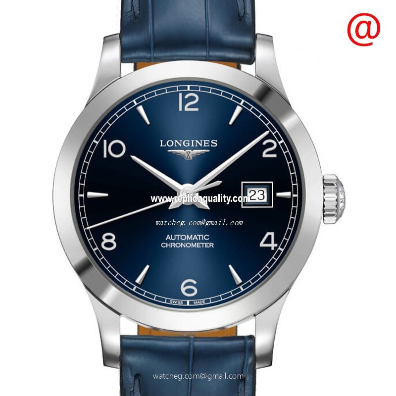 Longines RECORD L2.321.4.96.4 Automatic Stainless Steel Blue