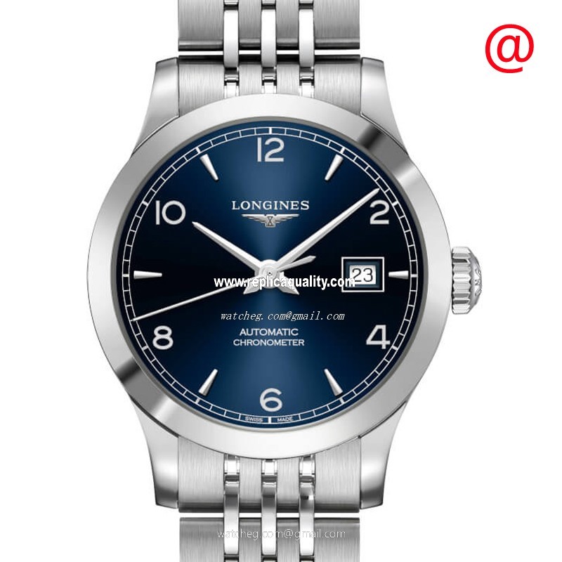 Longines RECORD L2.321.4.96.6 Automatic Stainless Steel Blue