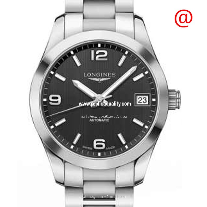 Longines CONQUEST L2.385.4.56.6 Automatic Stainless Steel Black