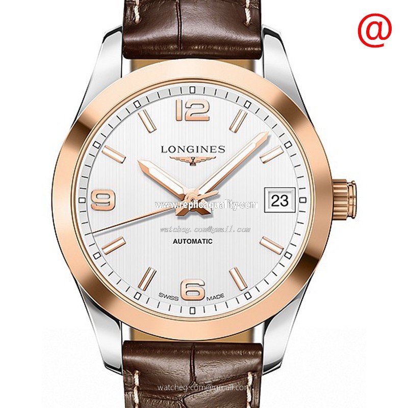 Longines CONQUEST CLASSIC L2.385.5.76.3 Automatic 18kt Rose Gold & Steel White