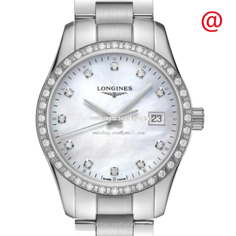 Longines CONQUEST CLASSIC L2.386.0.87.6 Quartz Stainless Steel & Diamonds White