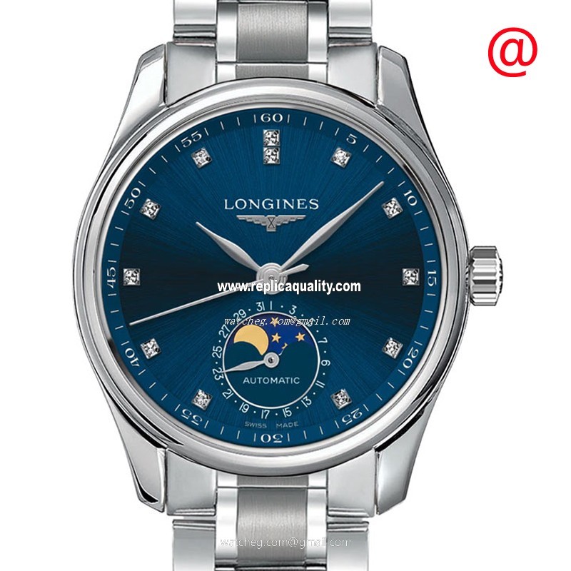 Longines MASTER L2.409.4.97.6 Automatic Stainless Steel Blue