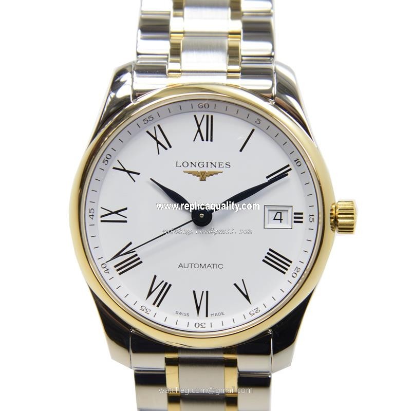 Longines MASTER L2.518.5.11.7 Automatic 18kt Gold & Steel White