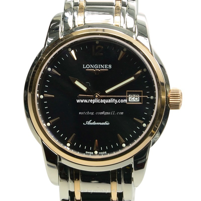 Longines SAINT IMIER L2.563.5.52.7 Automatic 18kt Rose Gold & Steel Black