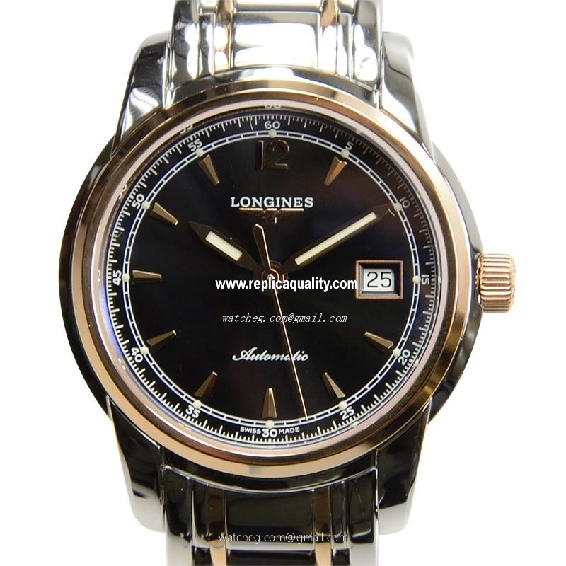 Longines SAINT IMIER L2.563.5.59.7 Automatic 18kt Rose Gold & Steel Black