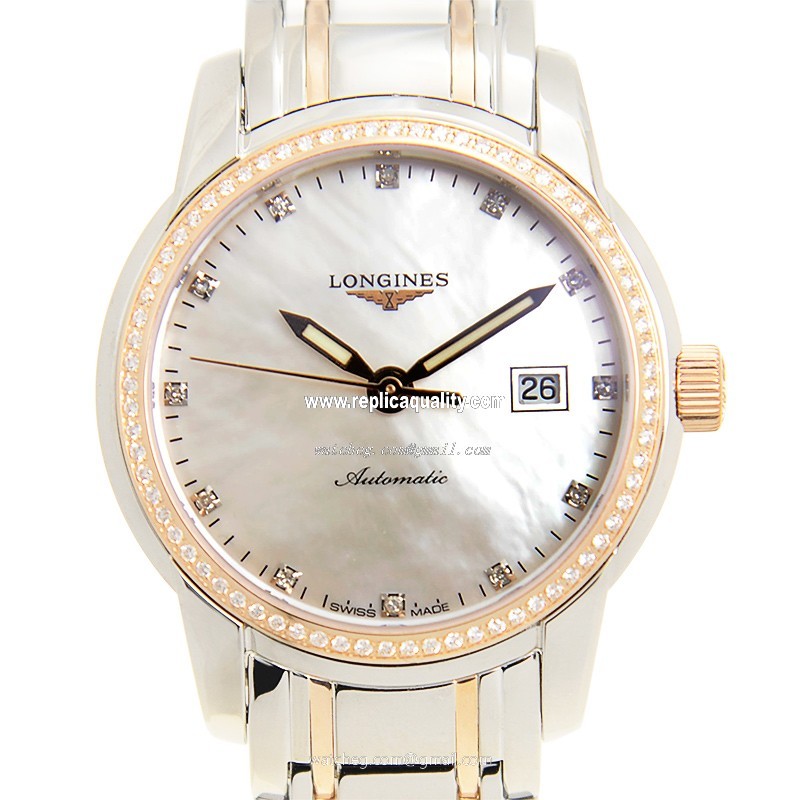 Longines SAINT IMIER L2.563.5.87.7 Automatic 18kt Rose Magic & Diamond Silver
