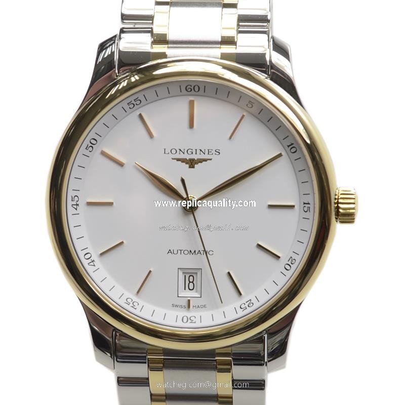 Longines MASTER L2.628.5.12.7 Automatic 18kt Gold & Steel White
