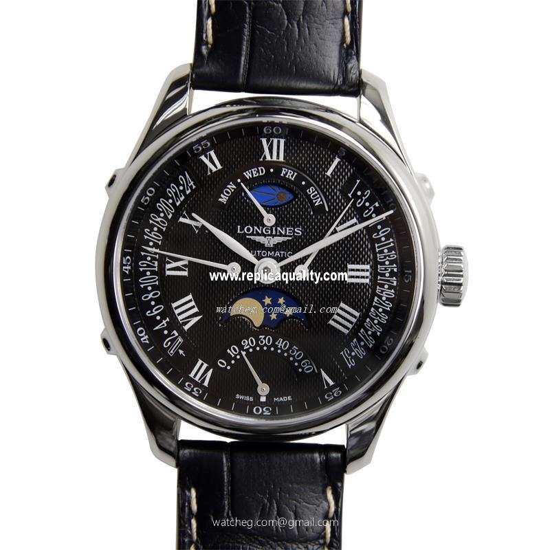 Longines MASTER L2.738.4.51.7 Automatic Stainless Steel Black
