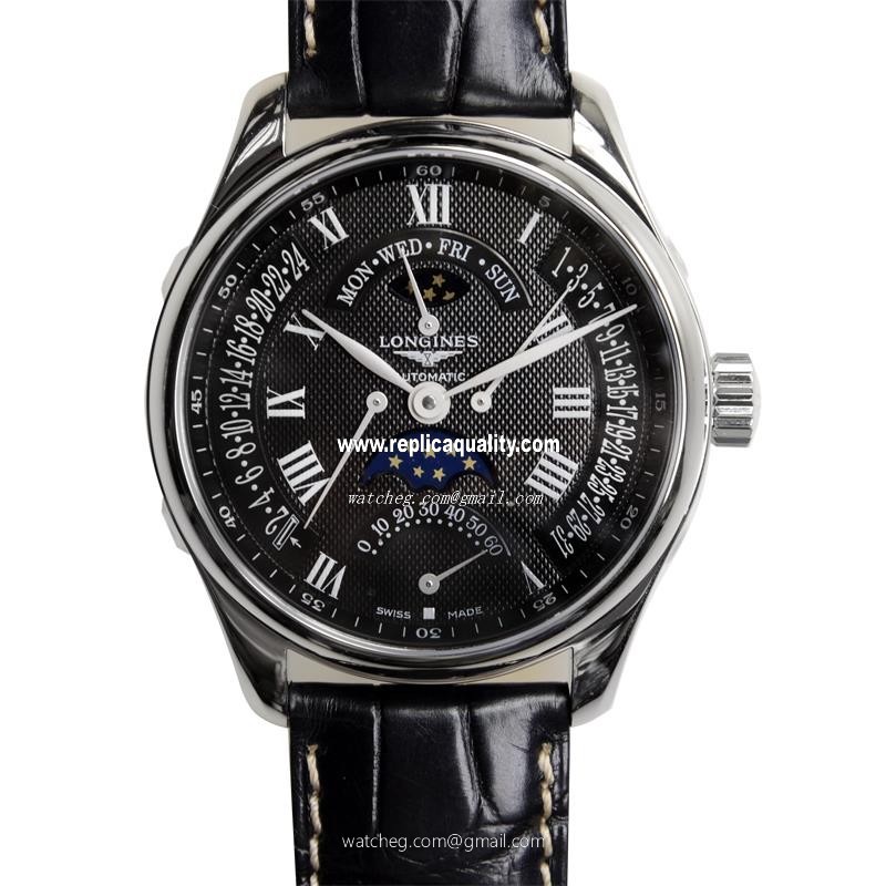 Longines MASTER L2.739.4.51.7 Automatic Stainless Steel Black