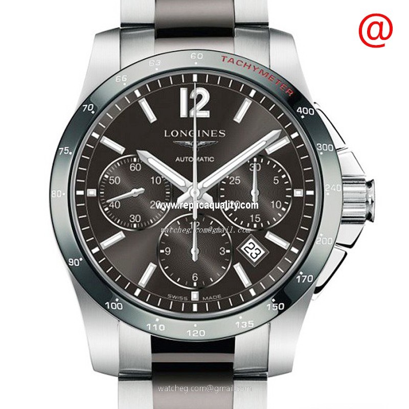 Longines CONQUEST L2.744.4.06.7 Automatic Stainless Steel Gray
