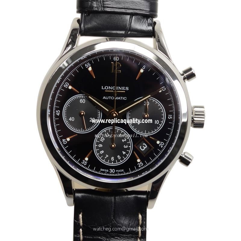 Longines HERITAGE L2.750.4.56.0 Automatic Stainless Steel Black