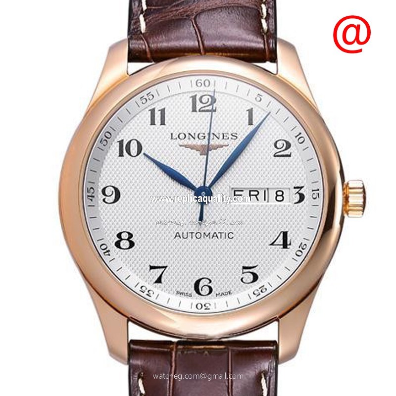 Longines MASTER L2.755.8.78.3 Automatic 18kt Rose Gold Silver