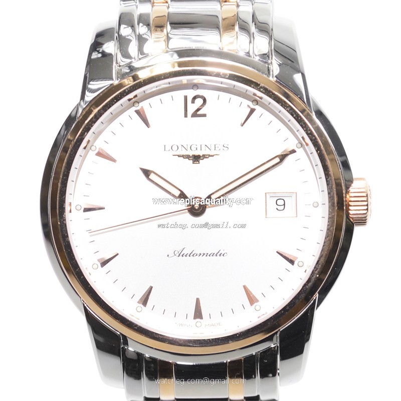 Longines SAINT IMIER L2.763.5.72.7 Automatic 18kt Rose Gold & Steel Silver