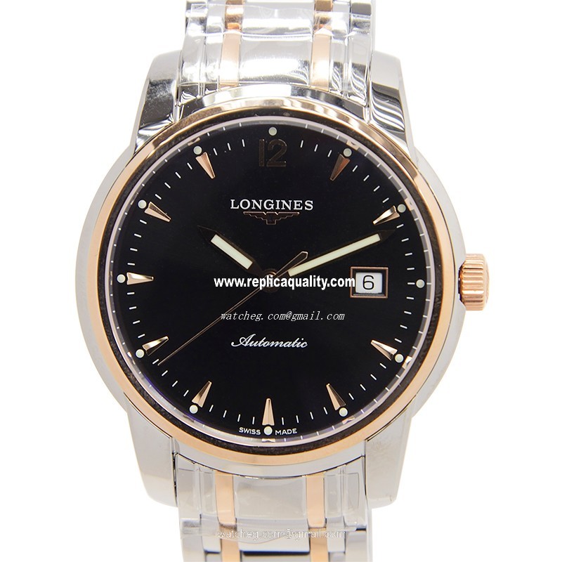 Longines SAINT IMIER L2.766.5.52.7 Automatic 18kt Rose Gold & Steel Black