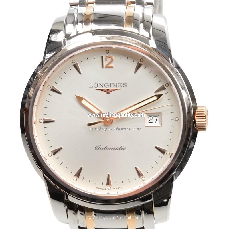 Longines SAINT IMIER L2.766.5.72.7 Automatic 18kt Rose Gold & Steel Silver