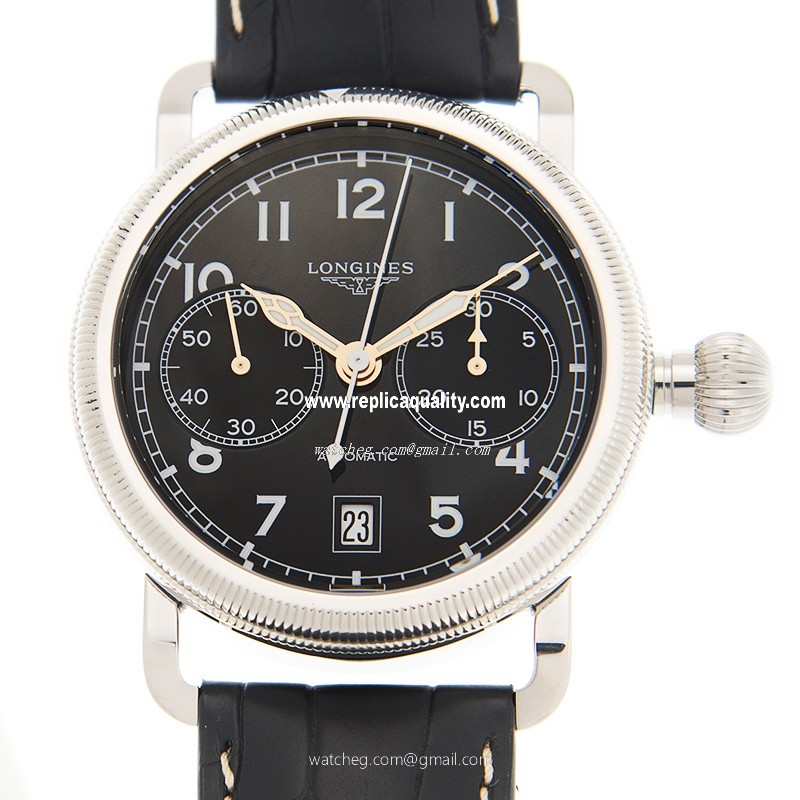 Longines HERITAGE L2.783.4.53.0 Automatic Stainless Steel Black