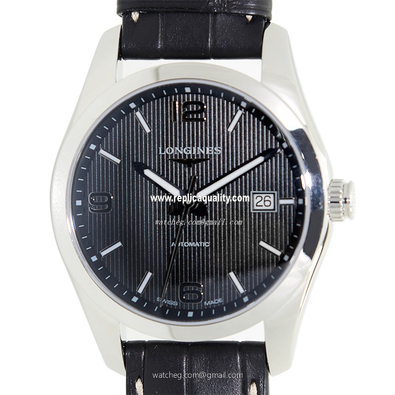 Longines CONQUEST L2.785.4.56.3 Automatic Stainless Steel Black