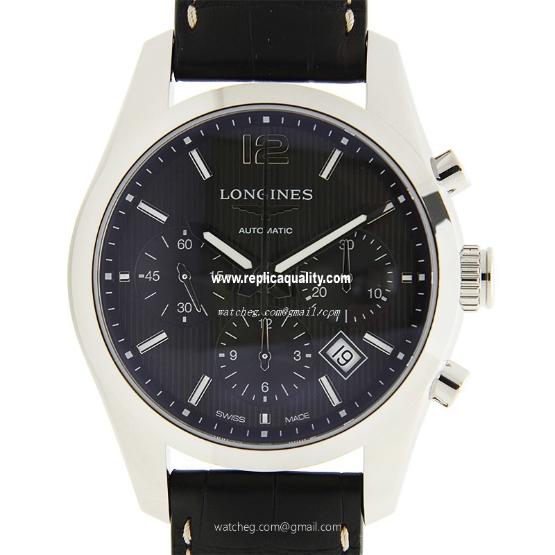 Longines CONQUEST L2.786.4.56.3 Automatic Stainless Steel Black