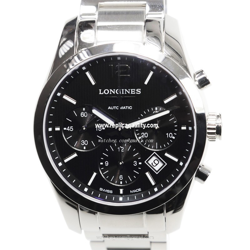 Longines CONQUEST CLASSIC L2.786.4.56.6 Automatic Stainless Steel Black