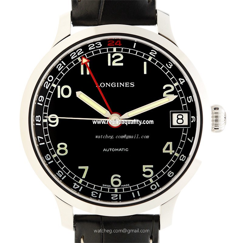 Longines HERITAGE L2.789.4.53.3 Automatic Stainless Steel Black