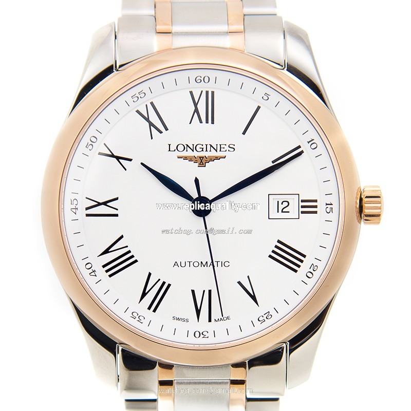 Longines MASTER L2.793.5.11.7 Automatic 18kt Rose Gold & Steel White