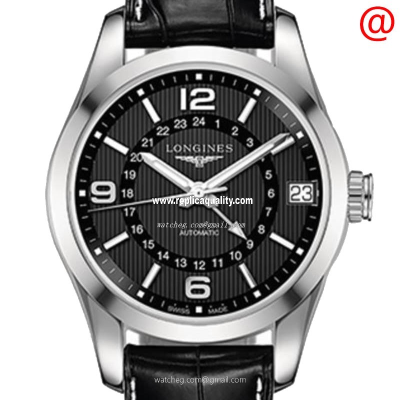 Longines CONQUEST L2.799.4.56.3 Automatic Stainless Steel Black