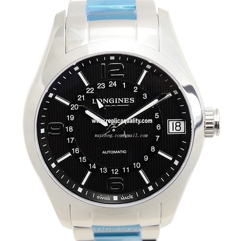 Longines CONQUEST L2.799.4.56.6 Automatic Stainless Steel Black