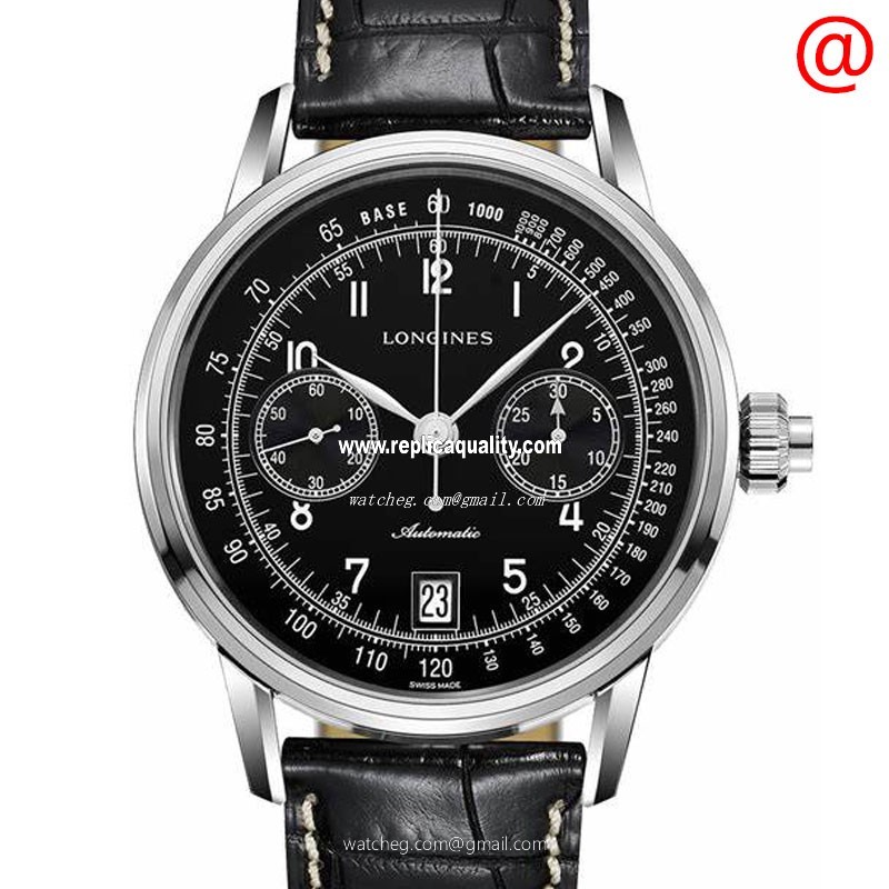 Longines HERITAGE L2.800.4.53.0 Automatic Stainless Steel Black
