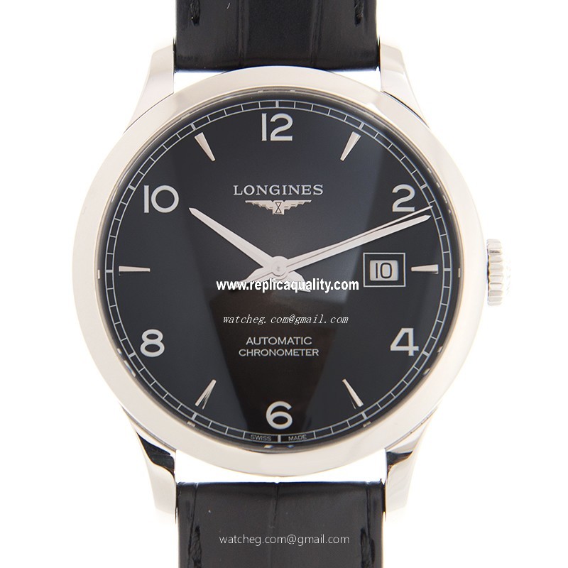 Longines RECORD L2.821.4.56.2 Automatic Stainless Steel Black