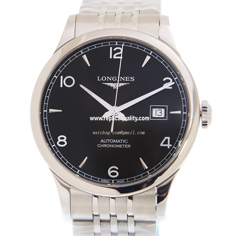 Longines RECORD L2.821.4.56.6 Automatic Stainless Steel Black