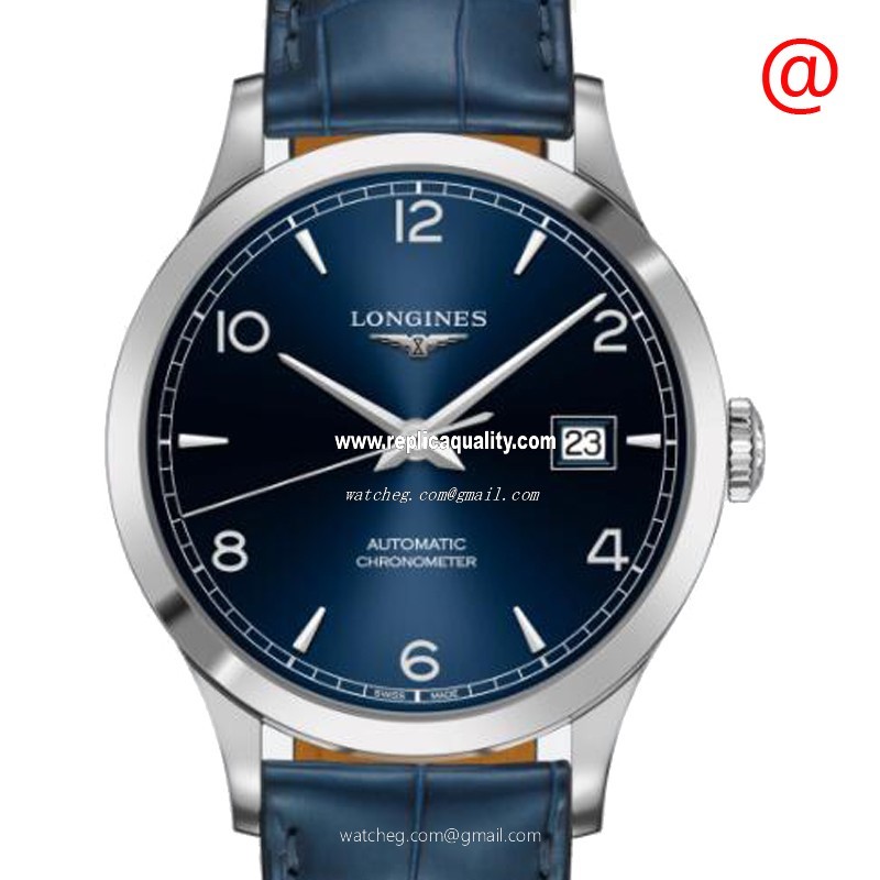 Longines RECORD L2.821.4.96.4 Automatic Stainless Steel Blue